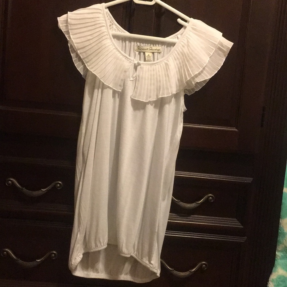 Long White Blouse